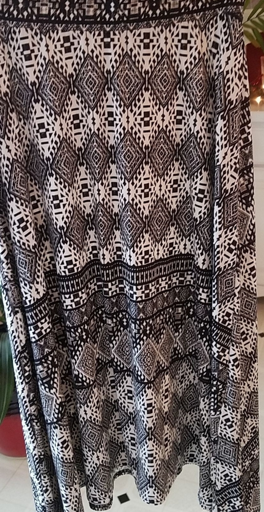 Aztec Print Asymmetrical Skirt